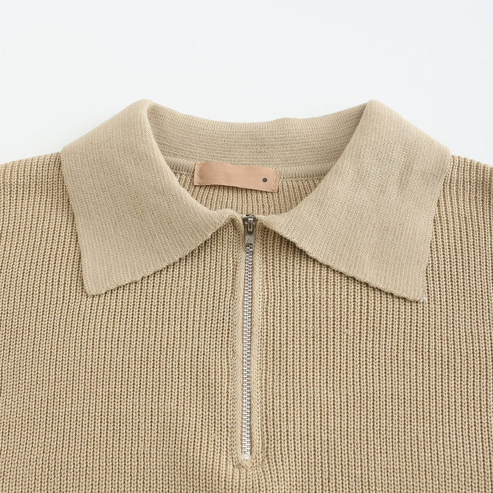 Kaelen | Herren Halb-Reißverschluss Pullover Pullover
