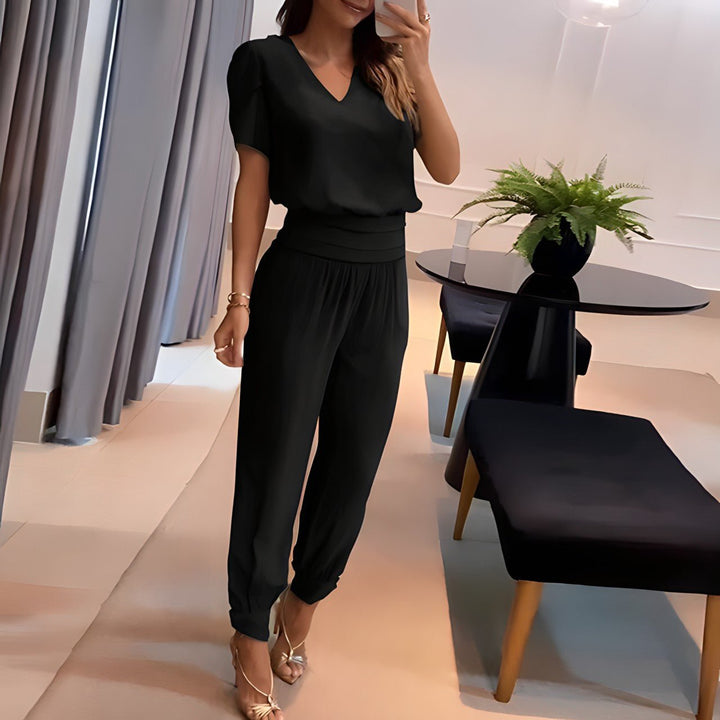 Qyraelle | Trendig Frauen Satz Mit Bluse Und Hose