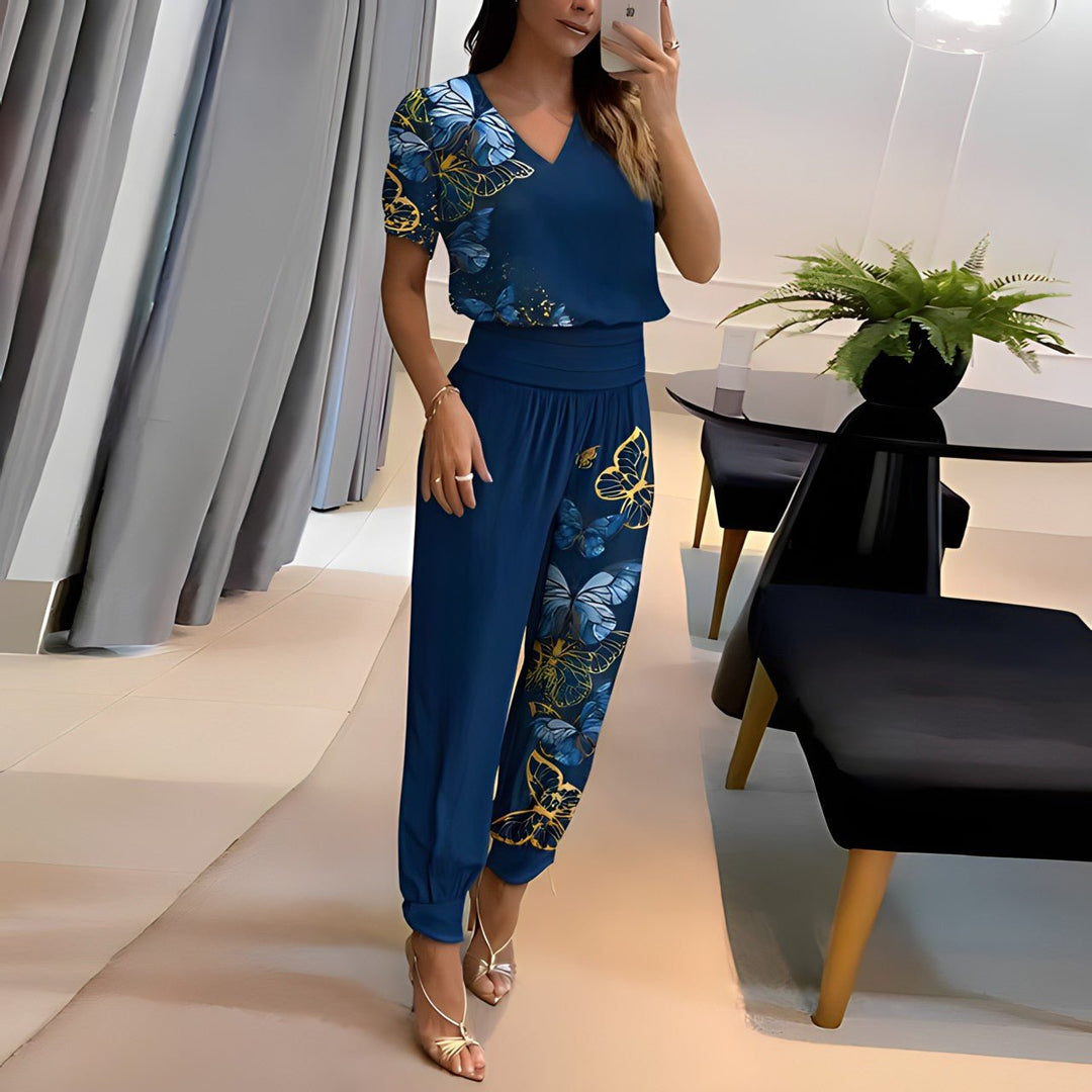 Qyraelle | Trendig Frauen Satz Mit Bluse Und Hose