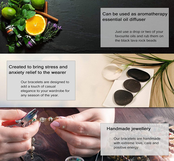 Chakra-Heilarmband | Naturkristall-Perlen