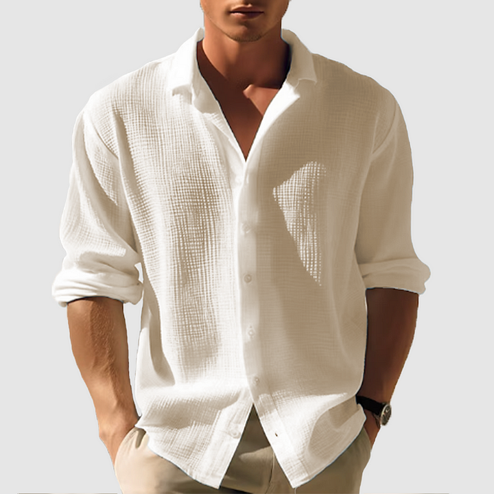 Gavros | Herren Langärmliges Button-Down Hemd