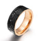 8 mm Schwarzer Turmalin Wolframcarbid Ring