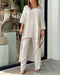 Rhosyn | Damen Weiches Sommer Oberteil und Weitem Bein Hose – Komplettset