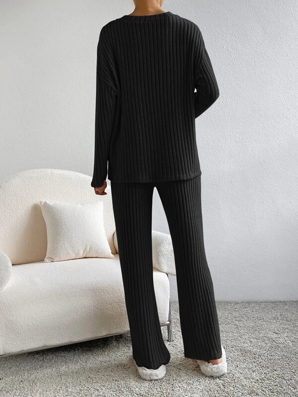 Damen Strickhosen und Pullover Satz