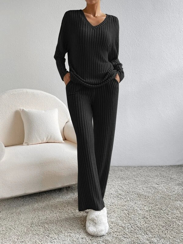 Damen Strickhosen und Pullover Satz