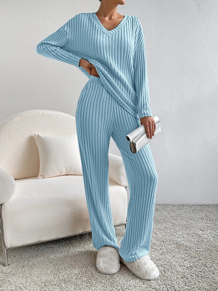 Damen Strickhosen und Pullover Satz