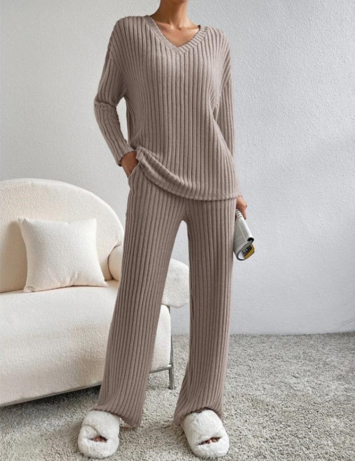 Damen Strickhosen und Pullover Satz