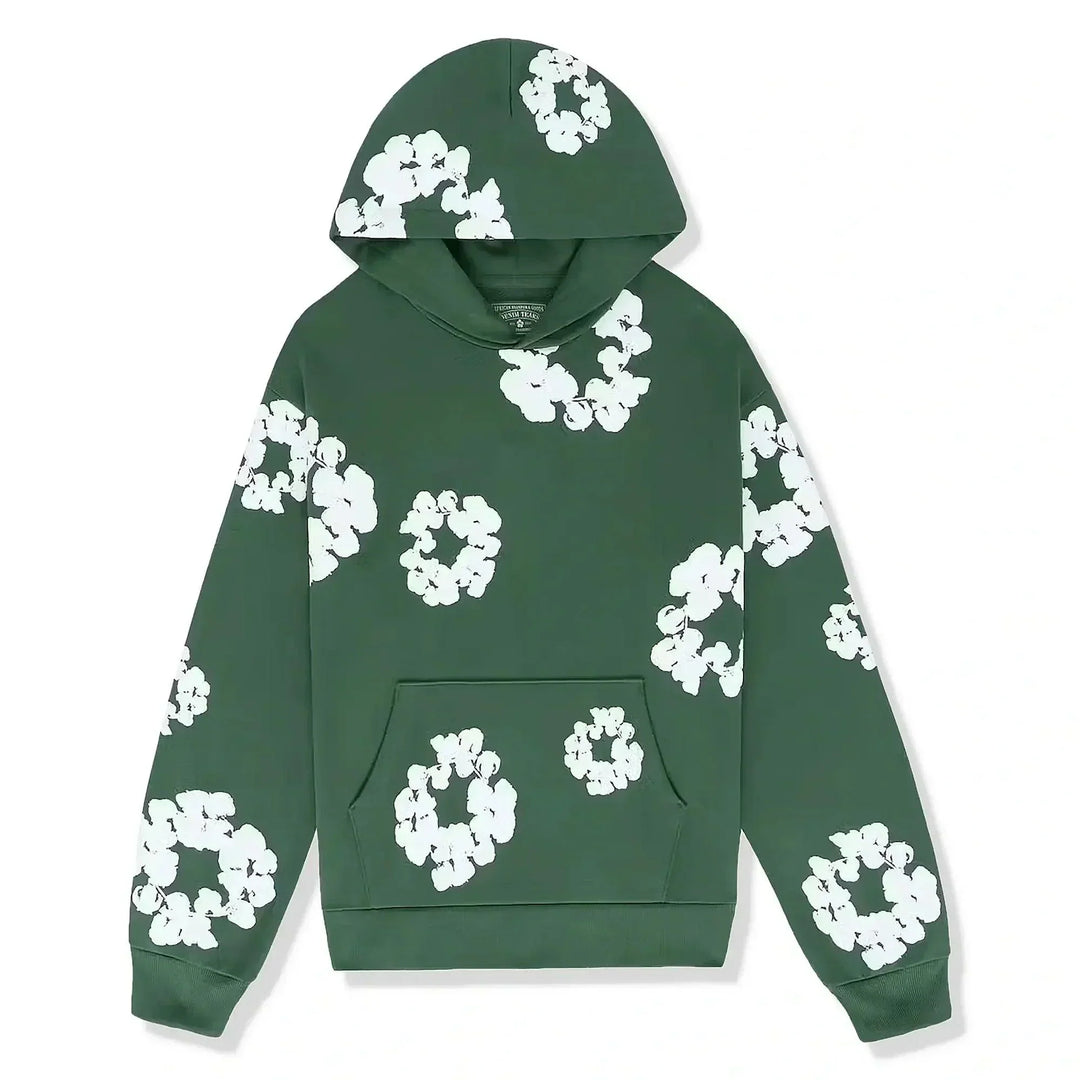 Blumenblüte Trainingsanzug Satz | Weich Kapuzenpullover und Joggerhose