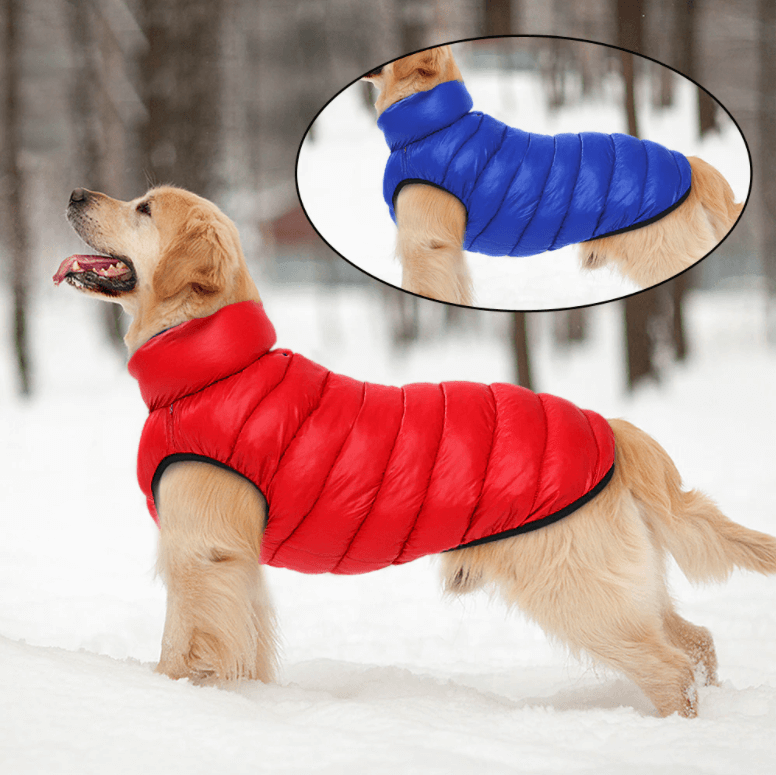 Wendbarer Hunde-Puffermantel | Vlies-Gefütterte Jacke für Kaltes Wetter