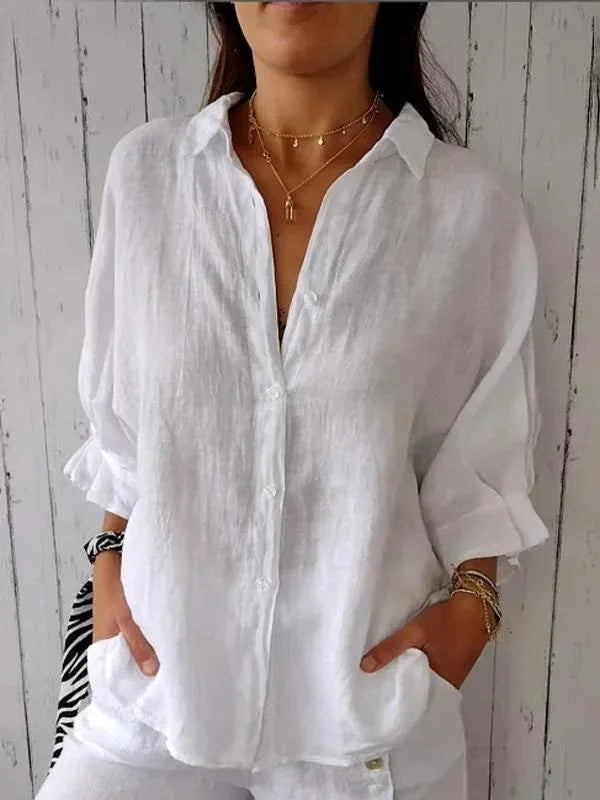 Navira | Stilvolle Leinen Bluse Für Frauen