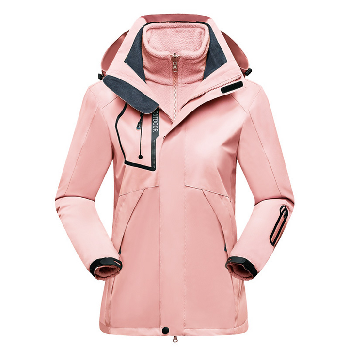 Damen 2-in-1 Außenbereich Jacke | Herausnehmbares Vlies Futter
