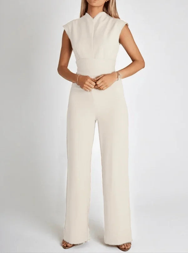 Vaela | Ärmelloser Overall mit weitem Bein - Elegantes Sommer-Outfit für Frauen