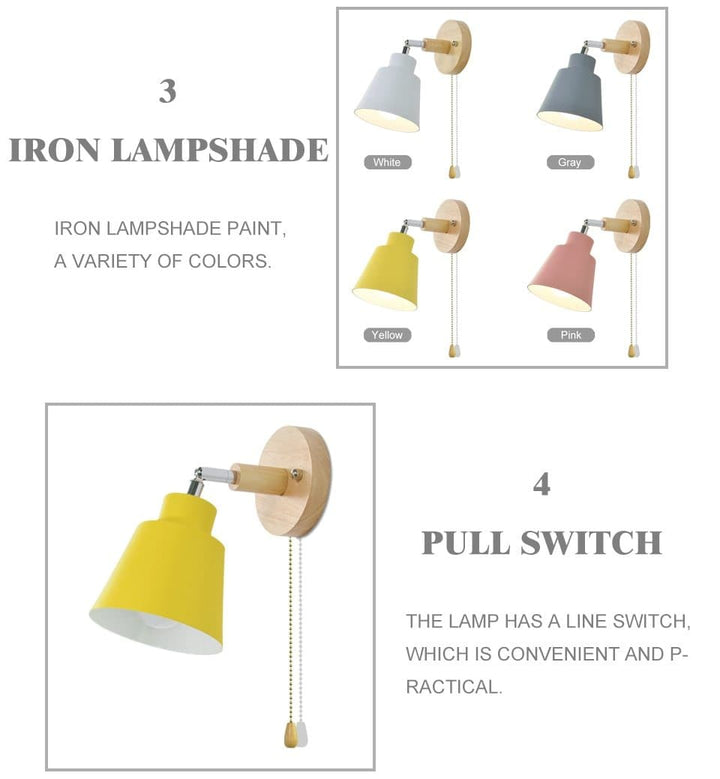 Brevik | Wandlampe mit Zugschalter