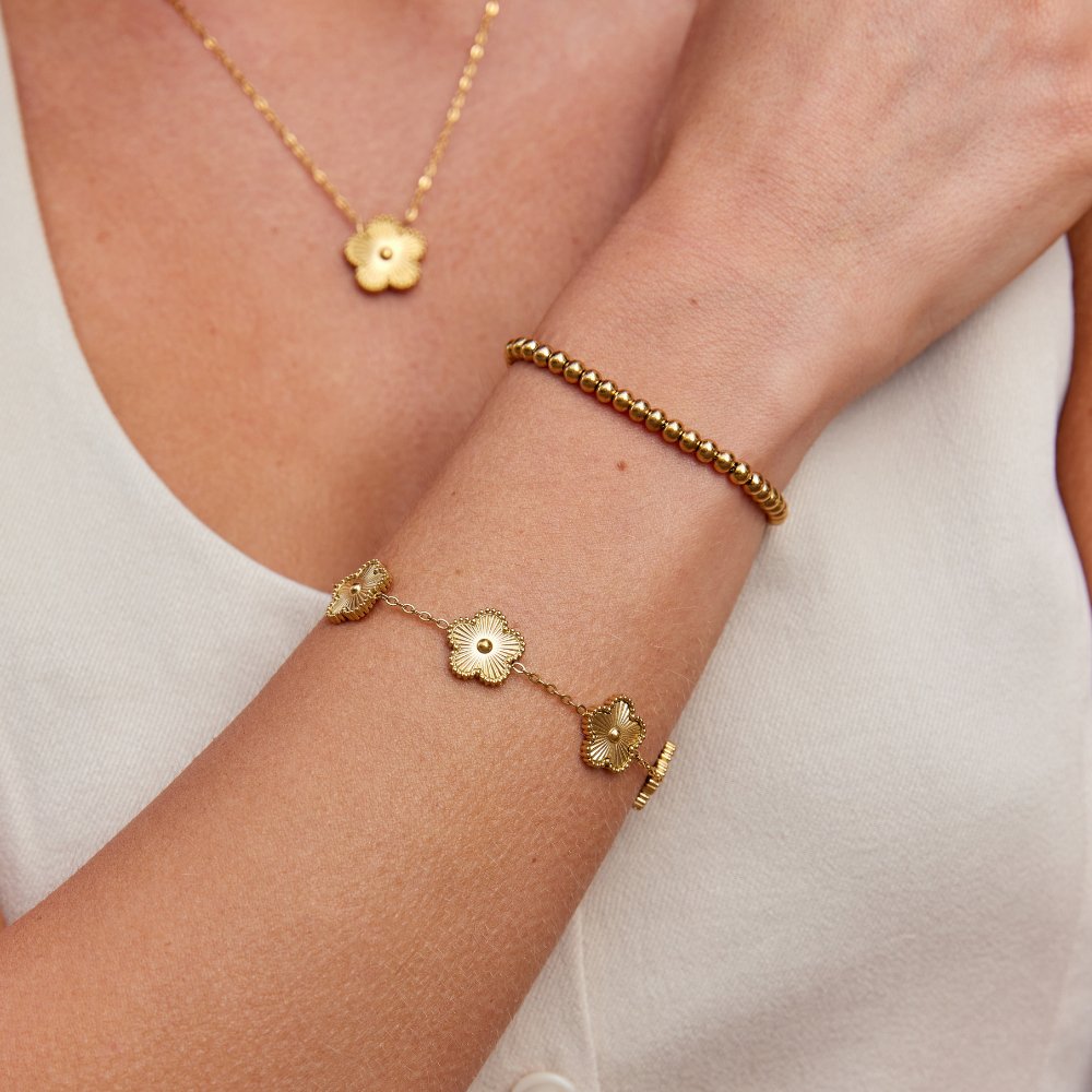 Florales Motiv Verstellbares Armband