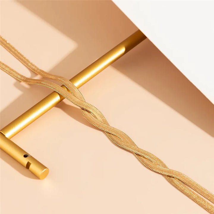 Chloe | Elegante Lange Schlangen Halskette