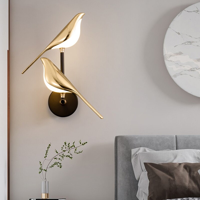 Bordik | Moderne Vogel-Wandlampe