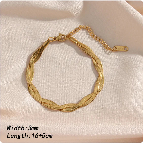 Wendung Halskette und Armband Satz