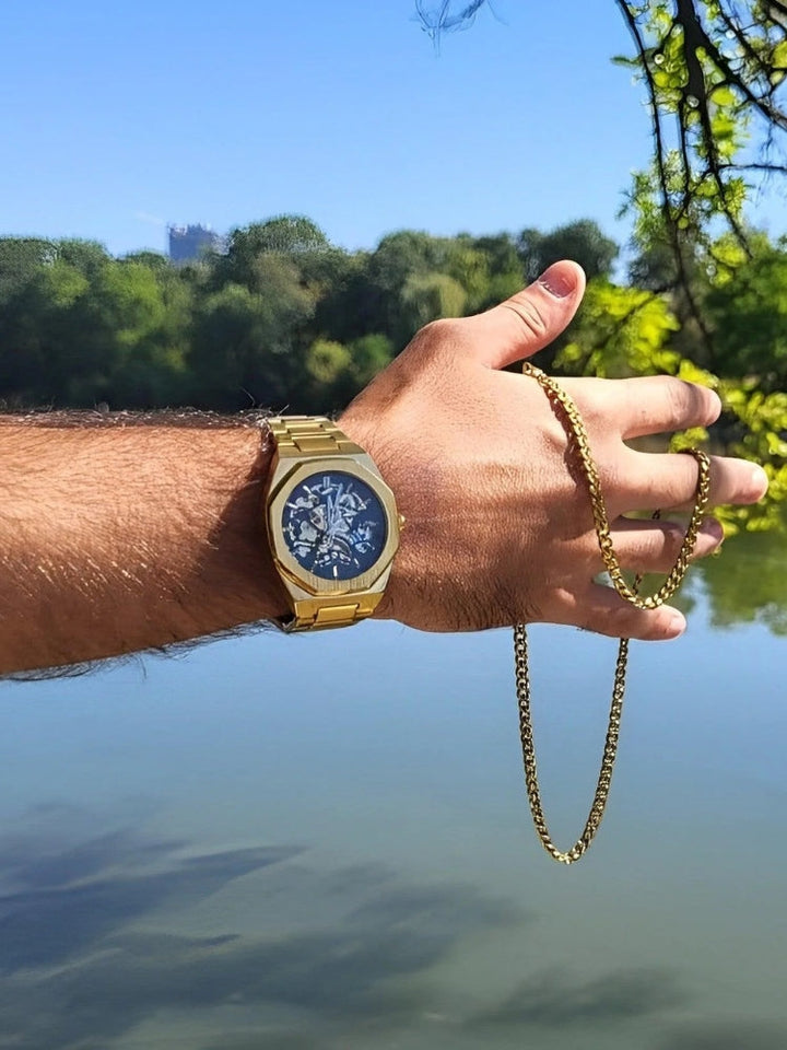 Blaise | Stilvoll Chronograf Mit Leder Riemen