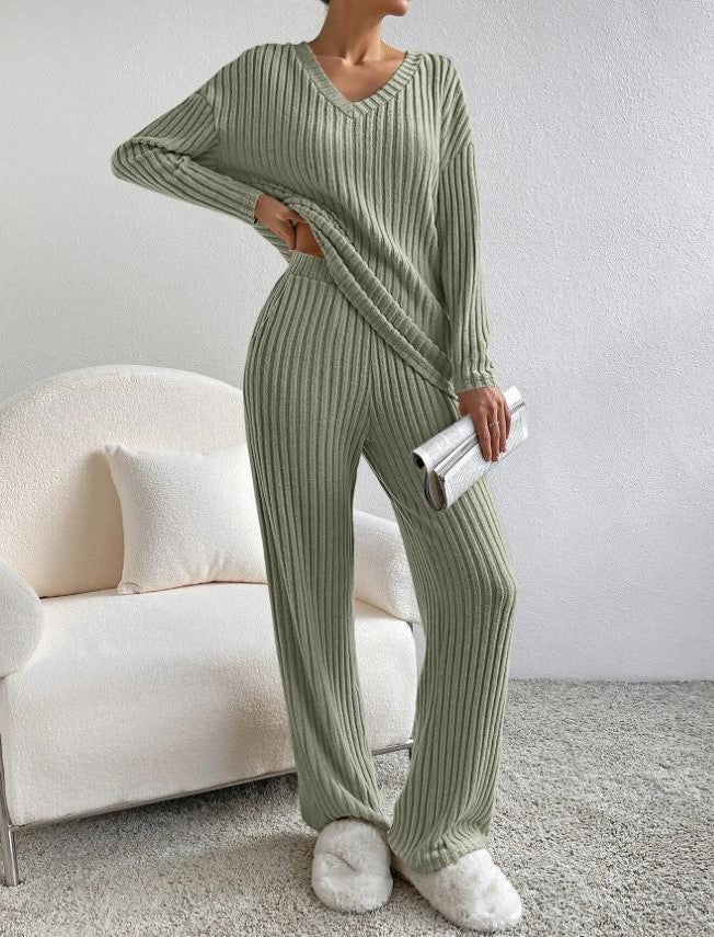 Damen Strickhosen und Pullover Satz
