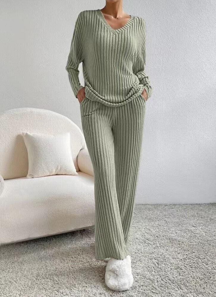 Damen Strickhosen und Pullover Satz
