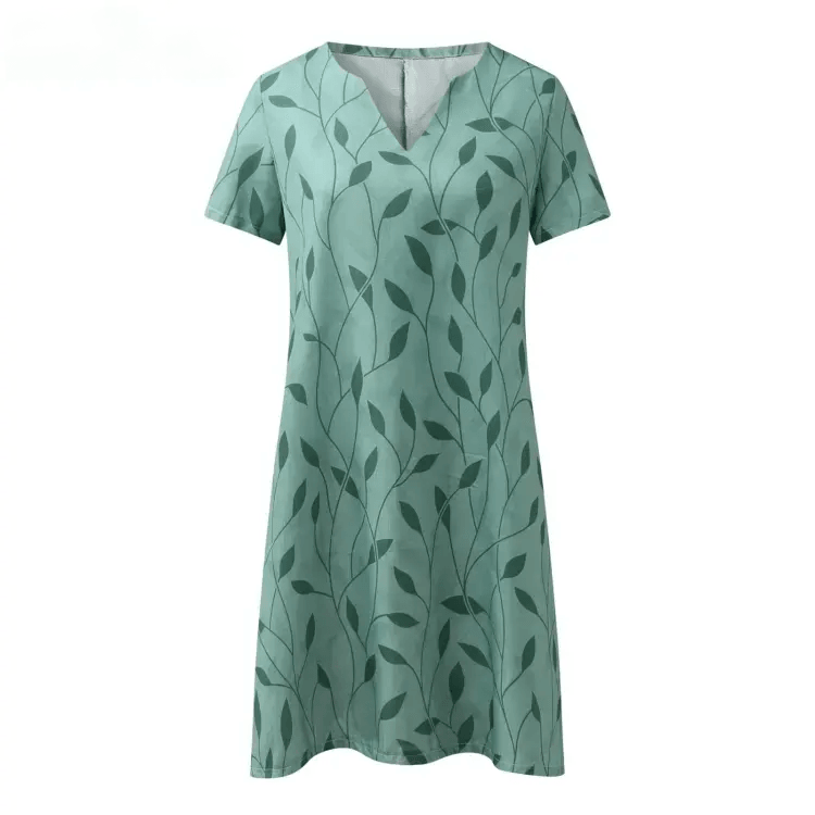 Genevieve | Damen Florales V-Ausschnitt Kleid