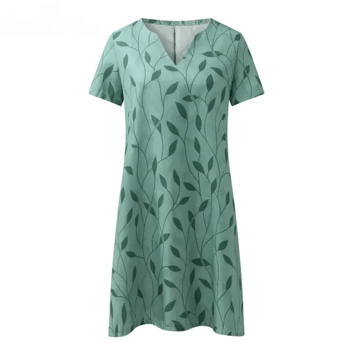 Genevieve | Damen Florales V-Ausschnitt Kleid