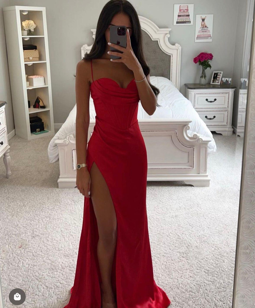 Alouette | Elegantes Satin Abendkleid