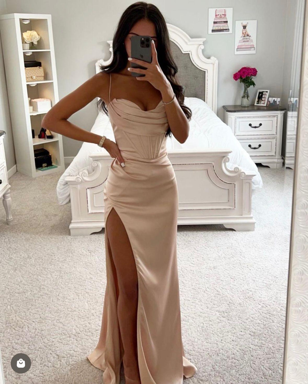 Alouette | Elegantes Satin Abendkleid