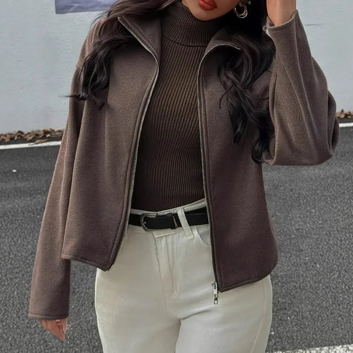 Damen Gekürzte Entspannt-Passform Jacke | Moderne Und Lässig