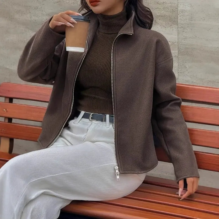 Damen Gekürzte Entspannt-Passform Jacke | Moderne Und Lässig