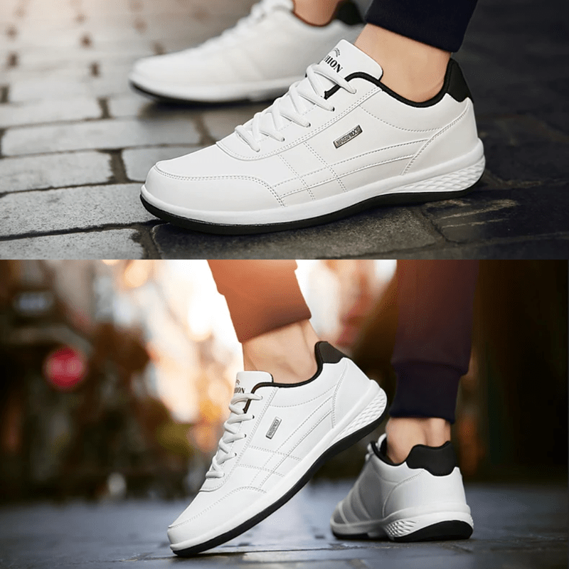Herren Leder Orthopädische Komfortschuhe | Lässig Stil