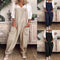 Thalia | Damen Entspannter Passform Baumwollleinen Overall