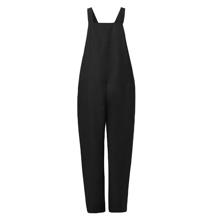 Thalia | Damen Entspannter Passform Baumwollleinen Overall