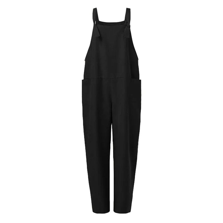 Thalia | Damen Entspannter Passform Baumwollleinen Overall
