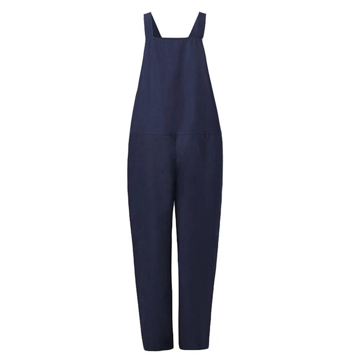 Thalia | Damen Entspannter Passform Baumwollleinen Overall