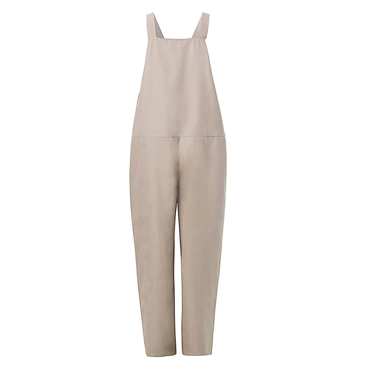 Thalia | Damen Entspannter Passform Baumwollleinen Overall