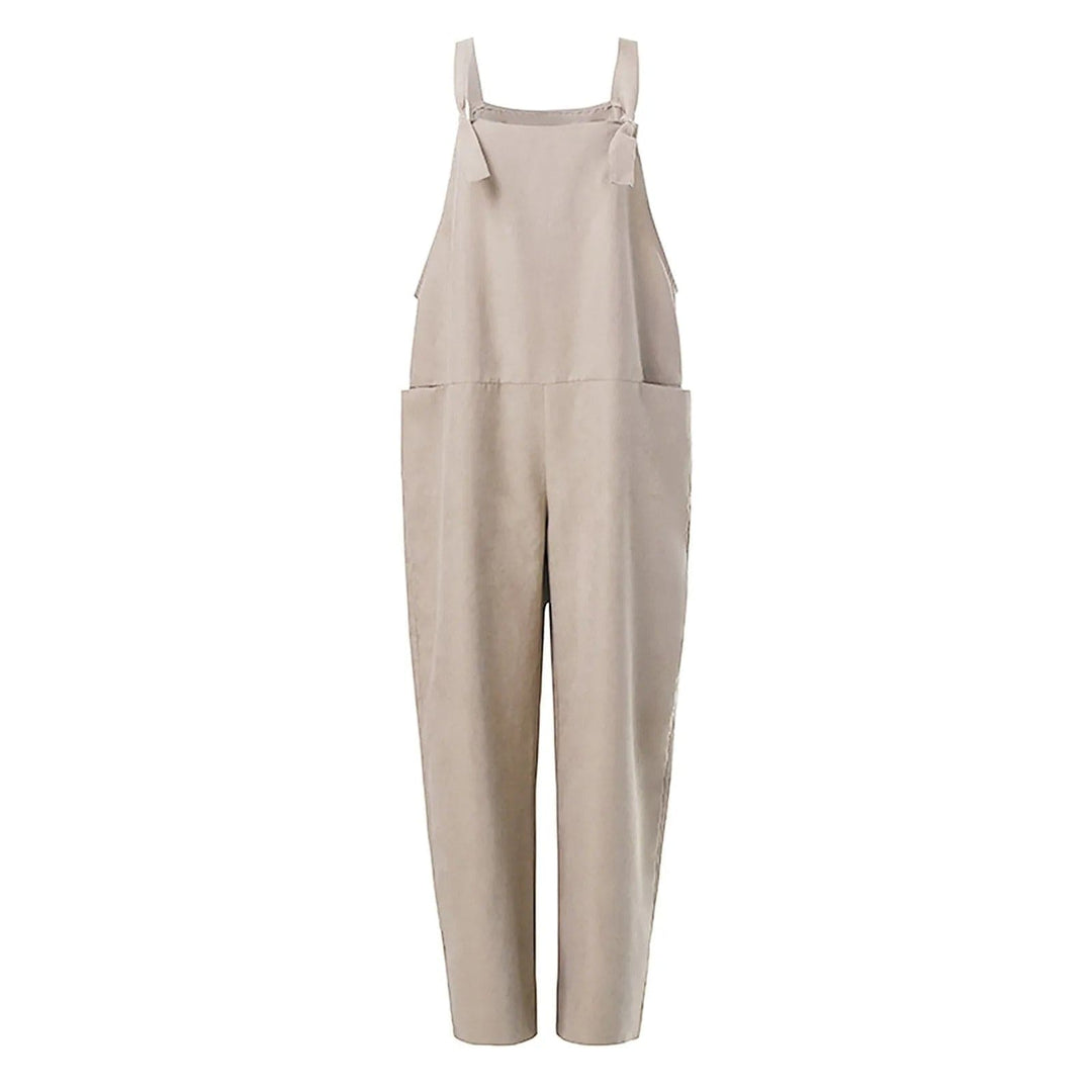 Thalia | Damen Entspannter Passform Baumwollleinen Overall