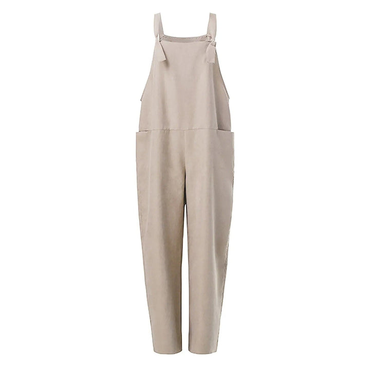 Thalia | Damen Entspannter Passform Baumwollleinen Overall