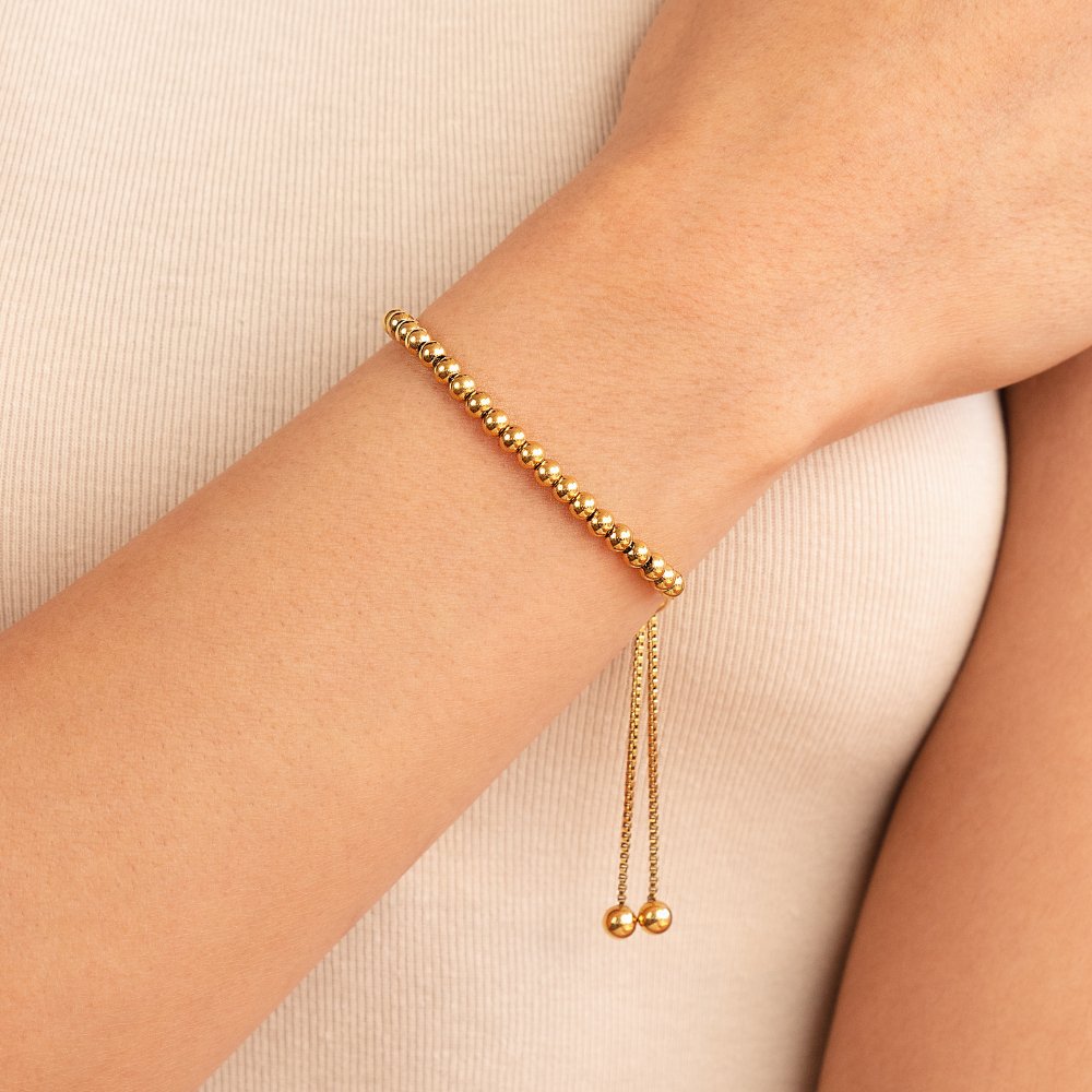 Perlenarmband mit Verstellbarem Schiebeverschluss