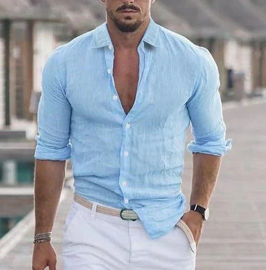 Pedro | Herren Leinenhemd