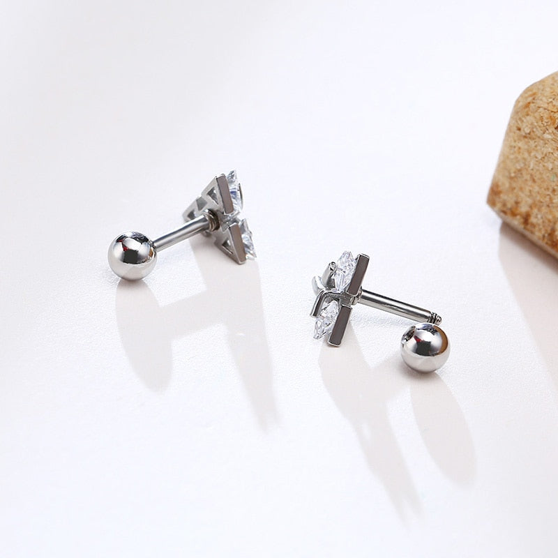 Estelle | Minimalistische Edelstahl Ohrstecker