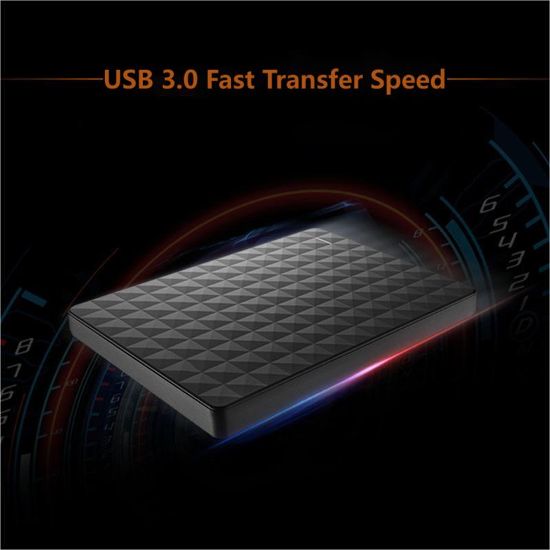 Externes Festplattenlaufwerk | Schlankes Tragbares USB 3.0-Laufwerk