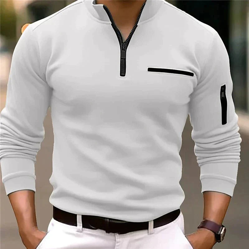 Finian | Herren Viertelreißverschluss Pullover
