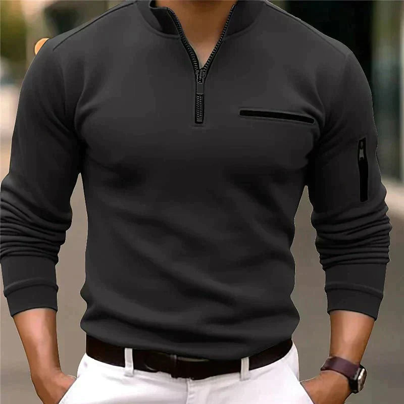 Finian | Herren Viertelreißverschluss Pullover