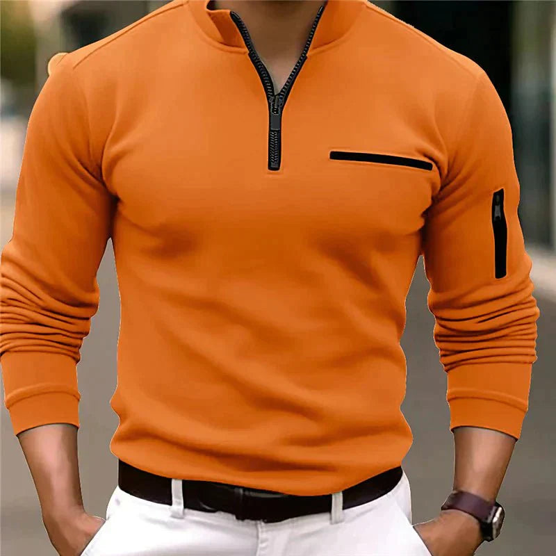Finian | Herren Viertelreißverschluss Pullover