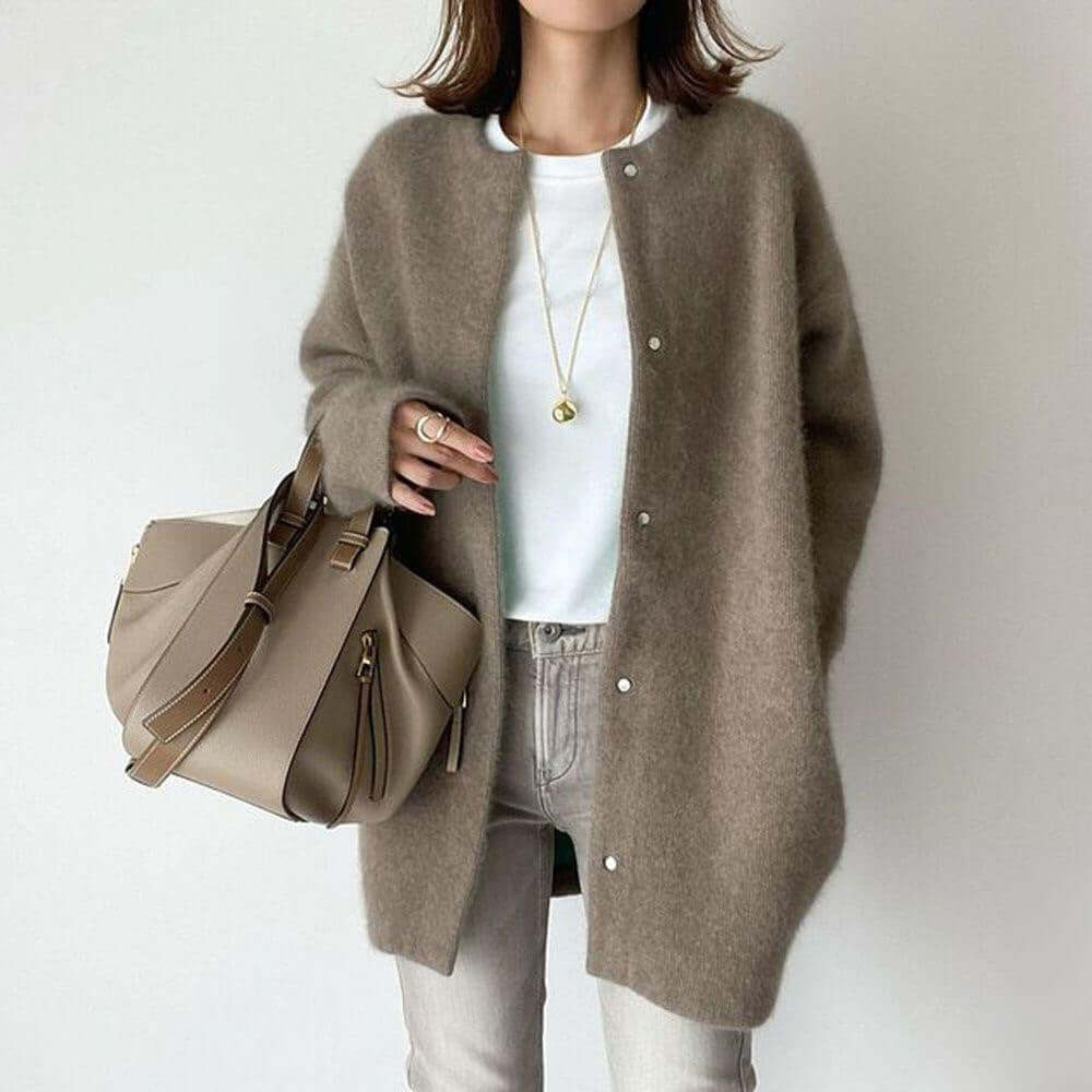 Weiche Strickjacke in Einheitsgröße für Frauen