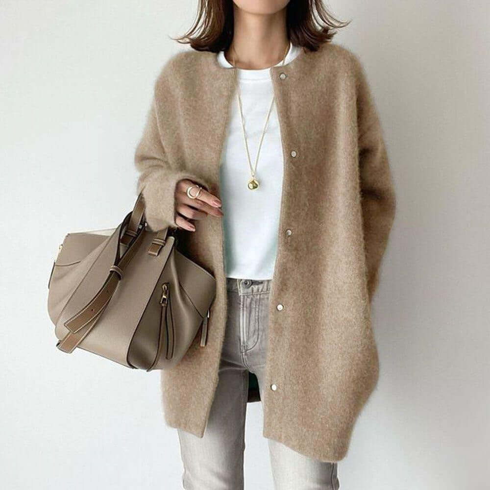 Weiche Strickjacke in Einheitsgröße für Frauen