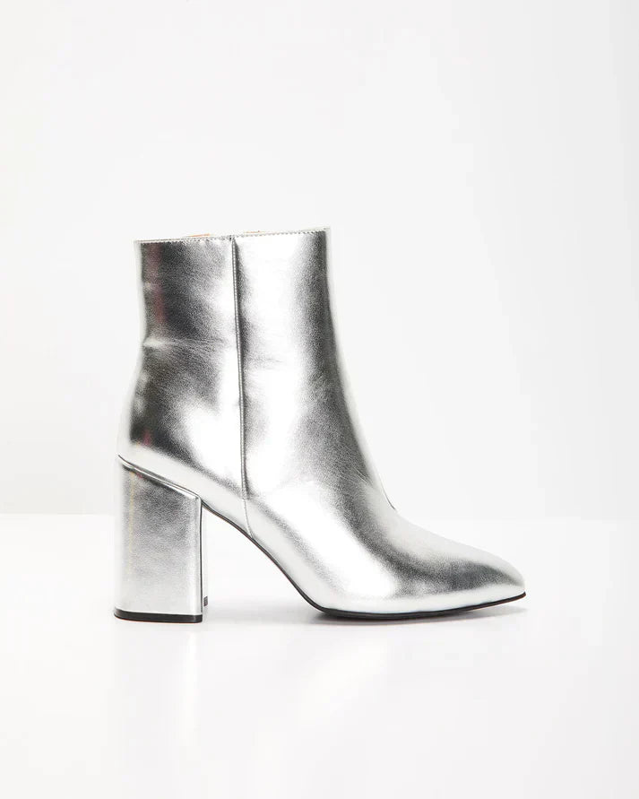 Cleome | Damen Silber Metallisch Stiefeletten