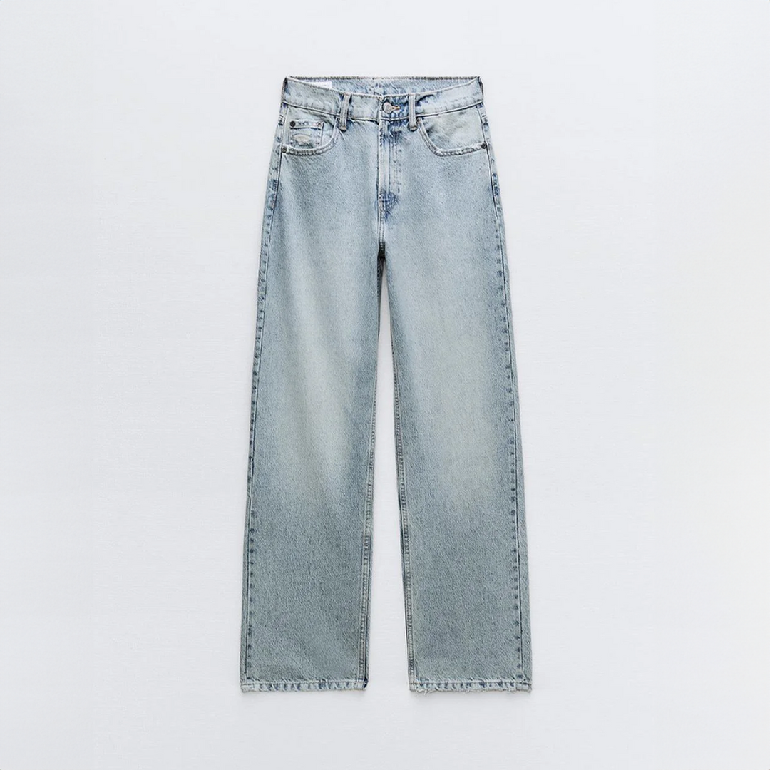 Luma | Damen Elegantes Hoher-Taille Jeans